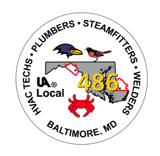 Plumbers and Steamfitters UA Local 486 Logo